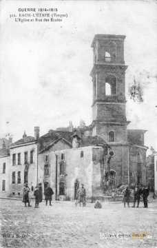 Raon-l'Étape bombardée  (Vosges)